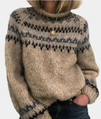 Turtleneck Sweater | Warm | Roll Neck | Knitted Sweater | Women's Knitwear-Myra Lina