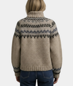 Turtleneck Sweater | Warm | Roll Neck | Knitted Sweater | Women's Knitwear-Myra Lina