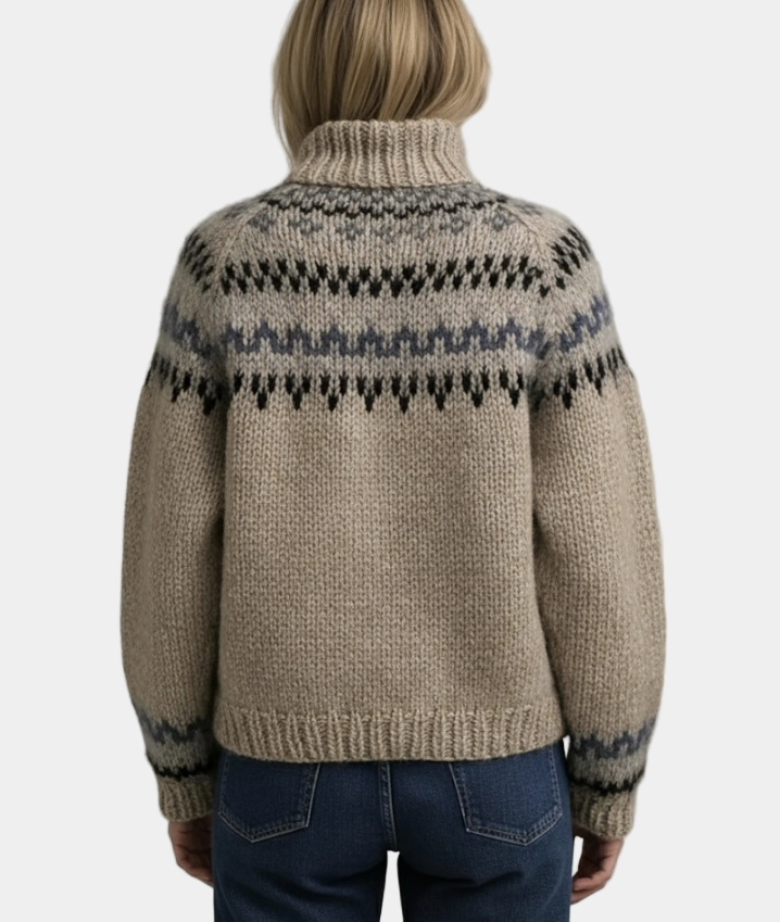 Turtleneck Sweater | Warm | Roll Neck | Knitted Sweater | Women's Knitwear-Myra Lina