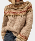 Turtleneck Sweater | Warm | Roll Neck | Knitted Sweater | Women's Knitwear-Myra Lina