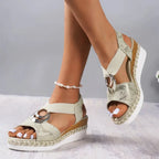 Wedge Sandals | Ergonomic | Orthopedic | Platform Sandals | Women's Sandals-Myra Lina