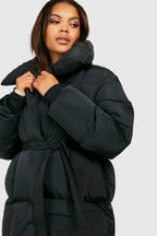 Winter Coat | Padded | Belted | Puffer Jacket | Women's Coat-Myra Lina