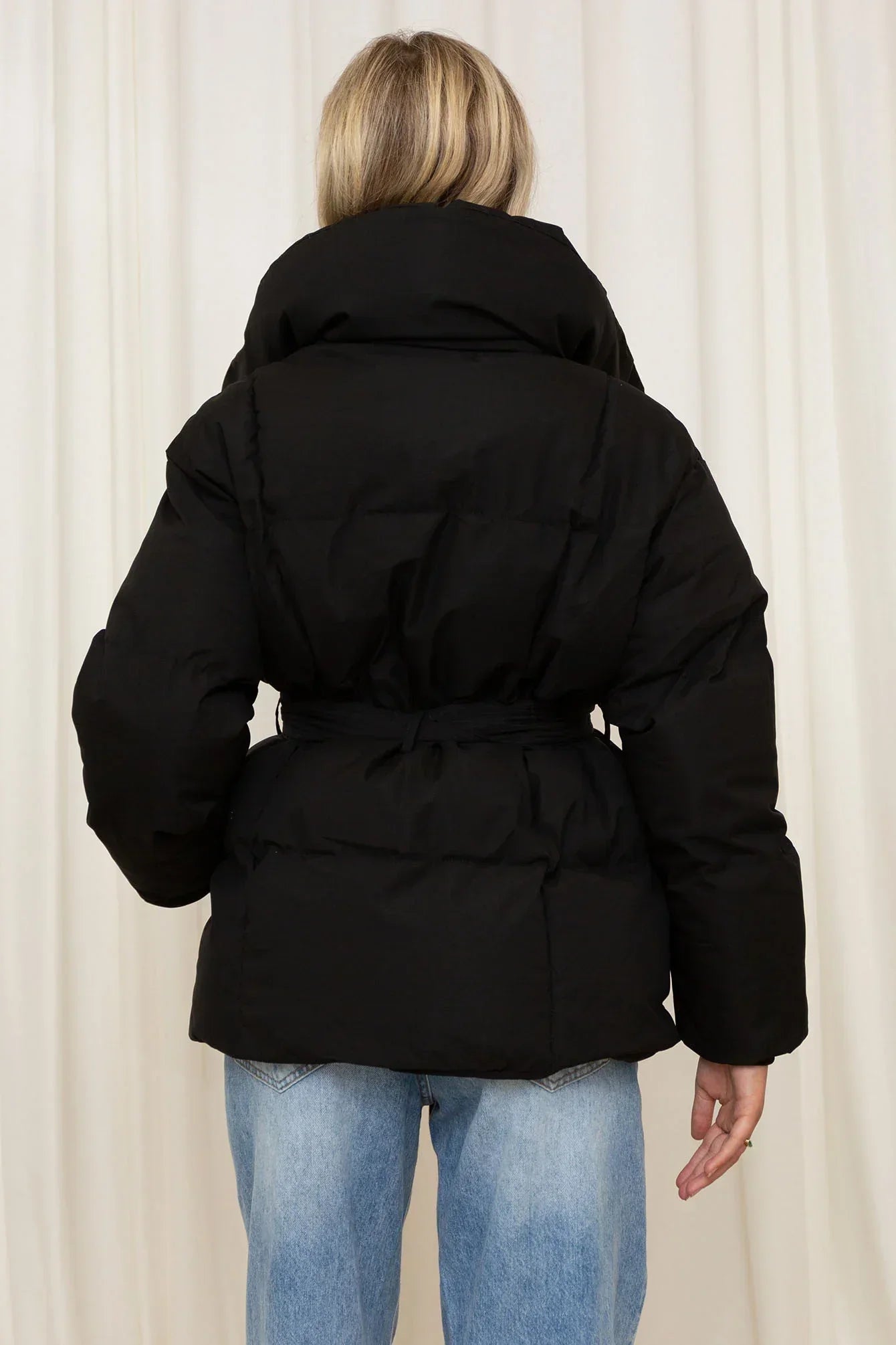 Winter Coat | Padded | Belted | Puffer Jacket | Women's Coat-Myra Lina