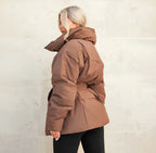 Winter Coat | Padded | Belted | Puffer Jacket | Women's Coat-Myra Lina