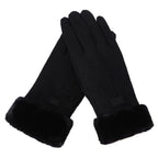 Winter Gloves – Warm Faux Fur Lined Touchscreen Gloves – Women's Gloves-Myra Lina