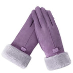 Winter Gloves – Warm Faux Fur Lined Touchscreen Gloves – Women's Gloves-Myra Lina