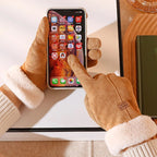 Winter Gloves – Warm Faux Fur Lined Touchscreen Gloves – Women's Gloves-Myra Lina