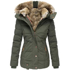 Winter Jacket | Hooded Jacket | Parka | Fur-Trimmed Jacket | Women's Winter Jacket-Myra Lina