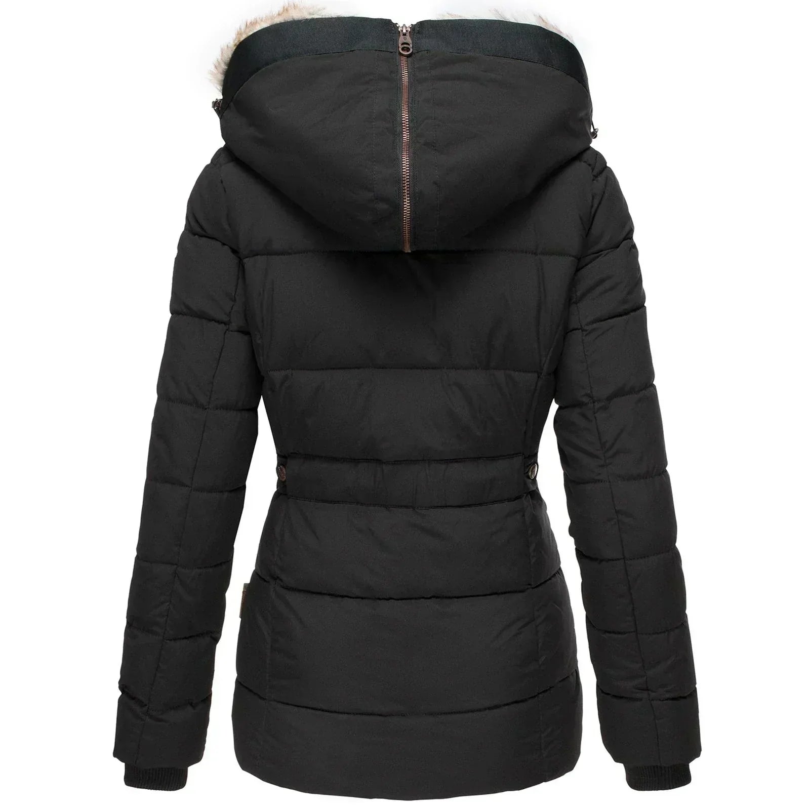 Winter Jacket | Hooded Jacket | Parka | Fur-Trimmed Jacket | Women's Winter Jacket-Myra Lina