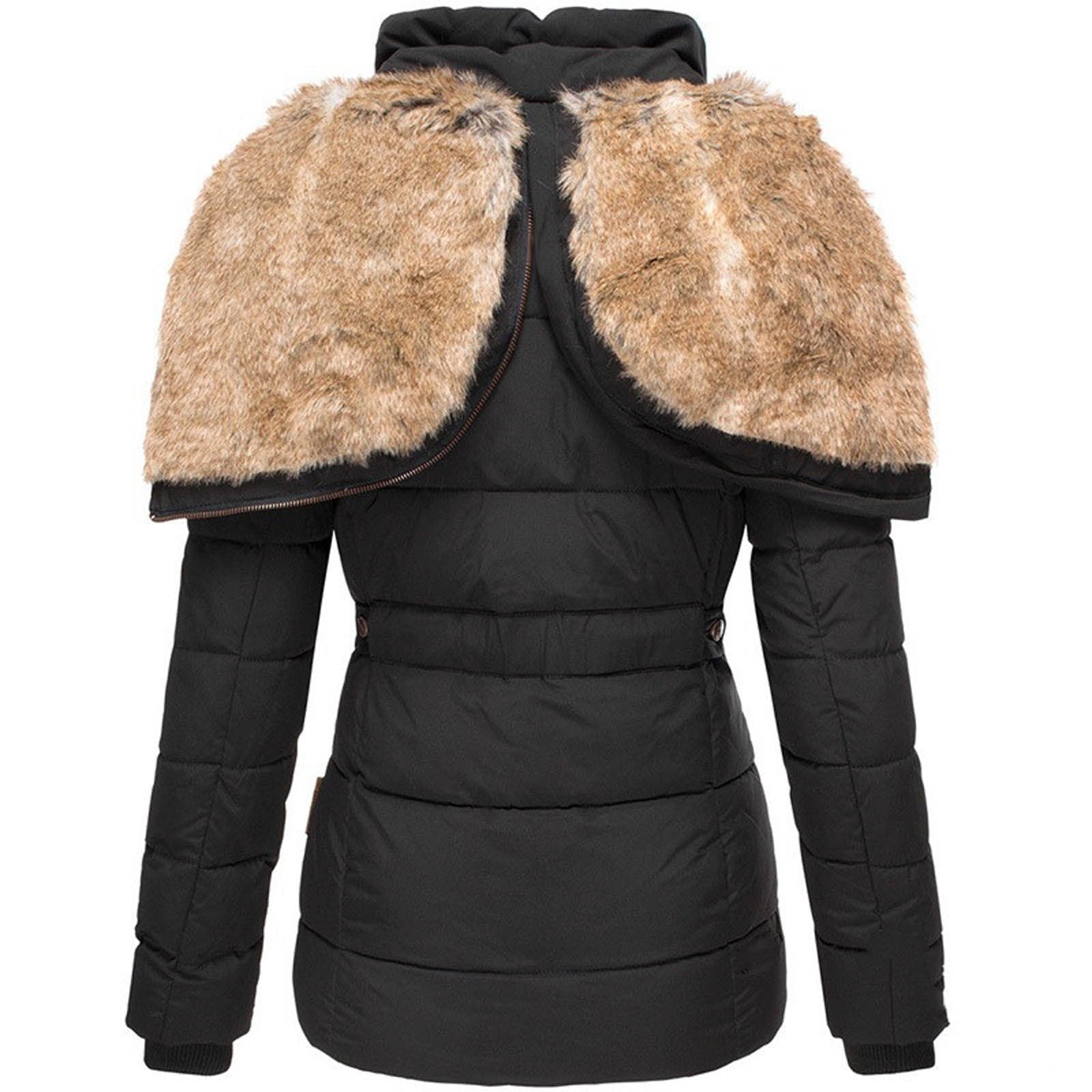 Winter Jacket | Hooded Jacket | Parka | Fur-Trimmed Jacket | Women's Winter Jacket-Myra Lina