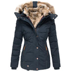 Winter Jacket | Hooded Jacket | Parka | Fur-Trimmed Jacket | Women's Winter Jacket-Myra Lina