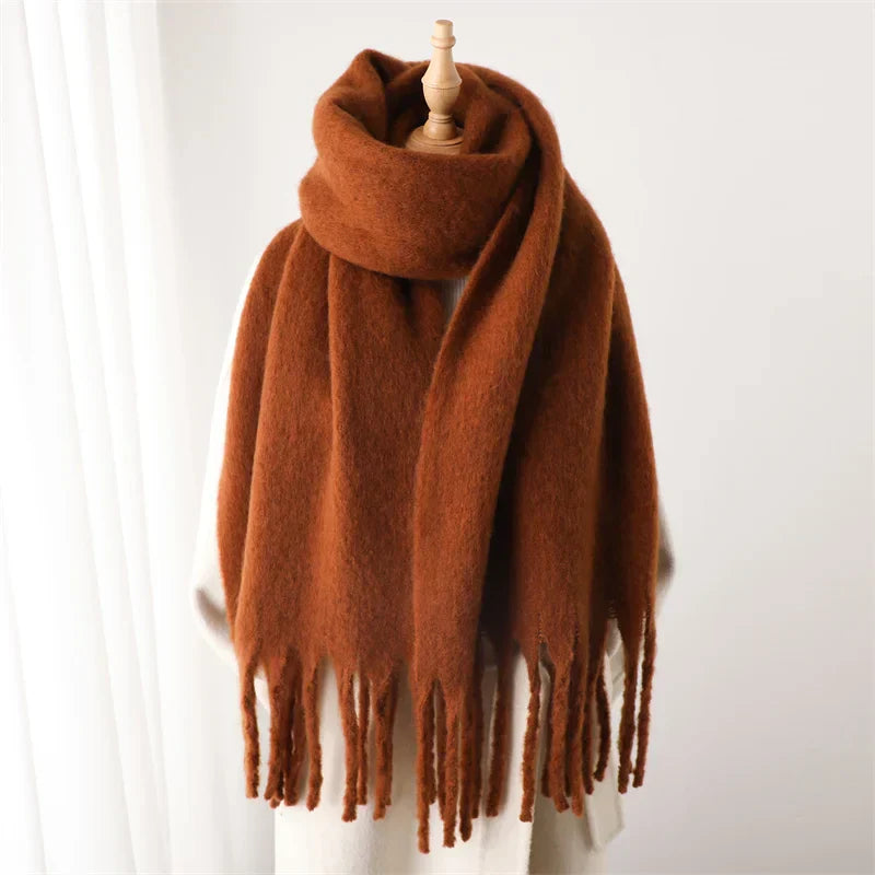 Winter Scarf – Warm – Large – Chunky Scarf – Women's Scarf-Myra Lina