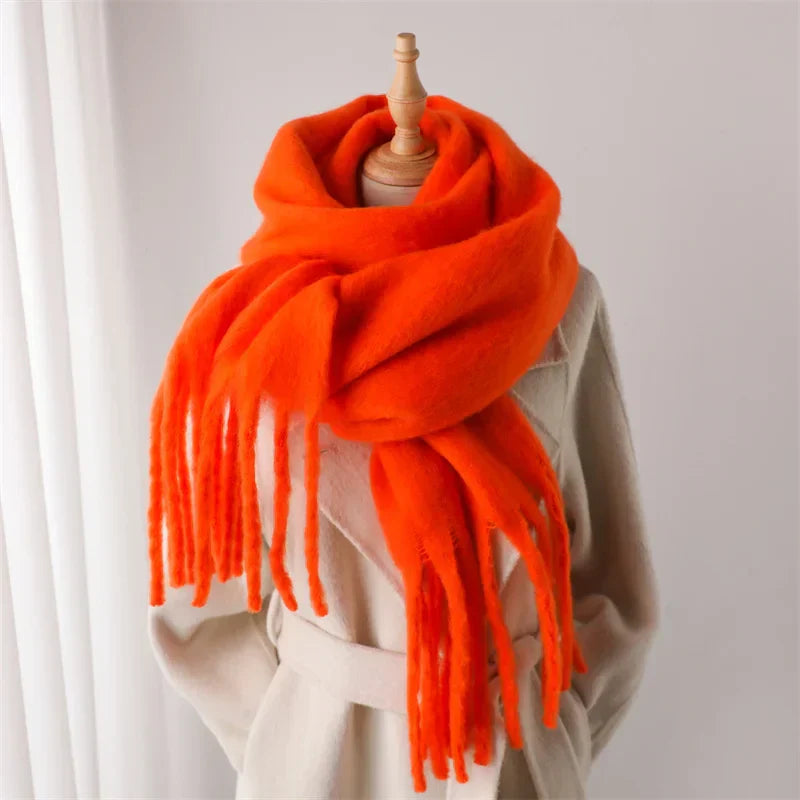 Winter Scarf – Warm – Large – Chunky Scarf – Women's Scarf-Myra Lina