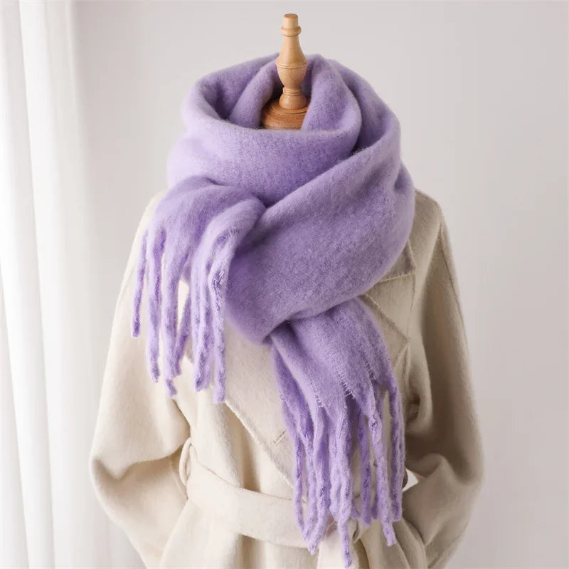 Winter Scarf – Warm – Large – Chunky Scarf – Women's Scarf-Myra Lina