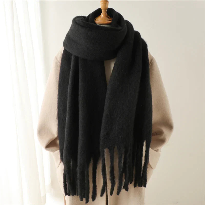 Winter Scarf – Warm – Large – Chunky Scarf – Women's Scarf-Myra Lina