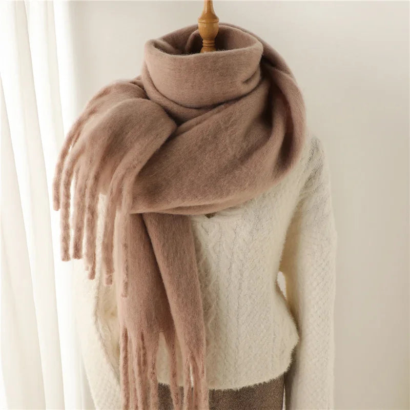 Winter Scarf – Warm – Large – Chunky Scarf – Women's Scarf-Myra Lina