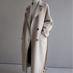 Winter Trench Coat – Long Oversized Wool Blend Overcoat for Women-Myra Lina