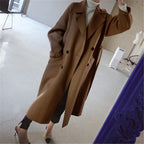 Winter Trench Coat – Long Oversized Wool Blend Overcoat for Women-Myra Lina