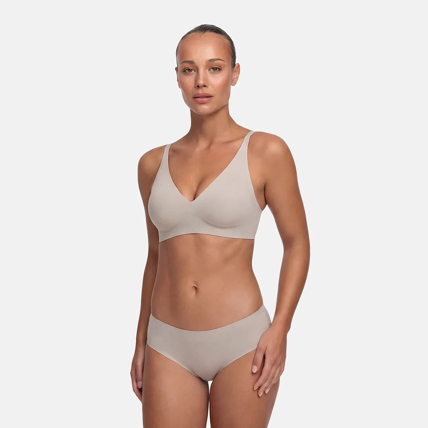 Wireless Push Up Bra | Padded V Neck Comfort Bra-Myra Lina