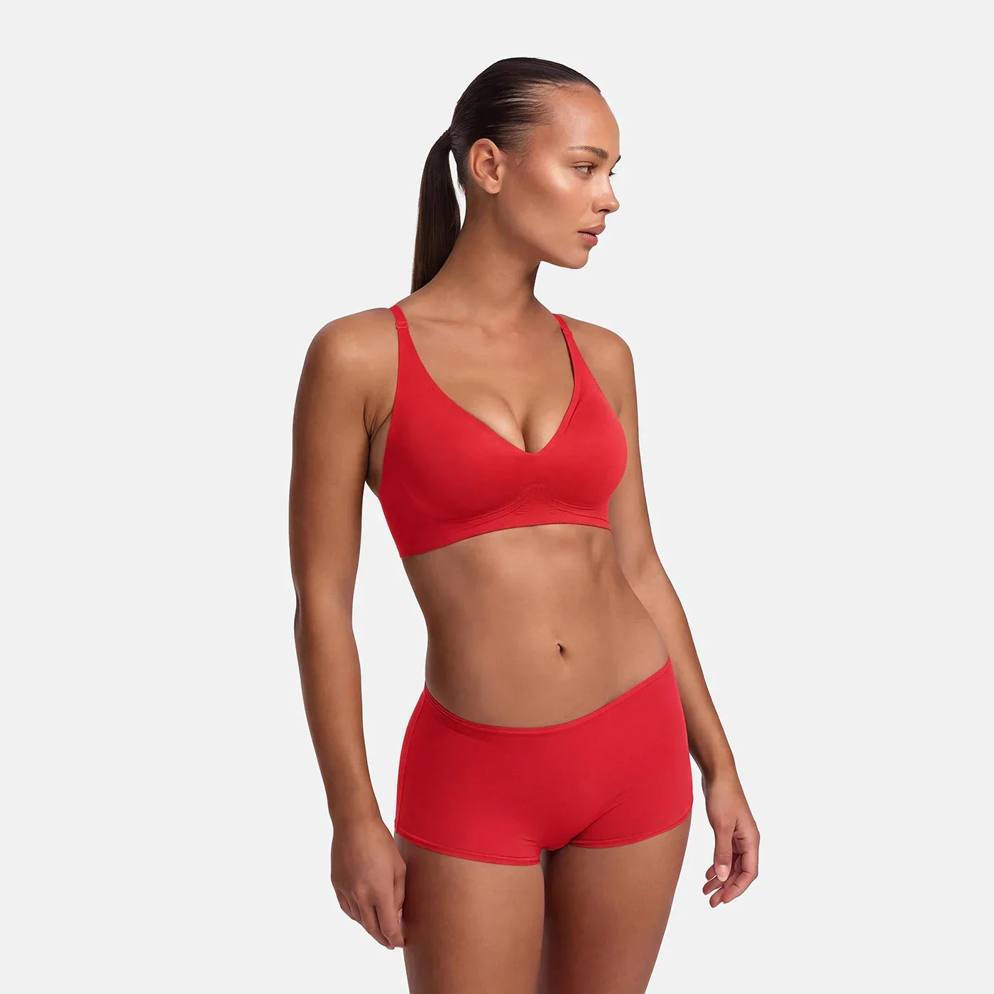 Wireless Push Up Bra | Padded V Neck Comfort Bra-Myra Lina