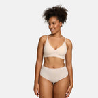 Wireless Push Up Bra | Padded V Neck Comfort Bra-Myra Lina