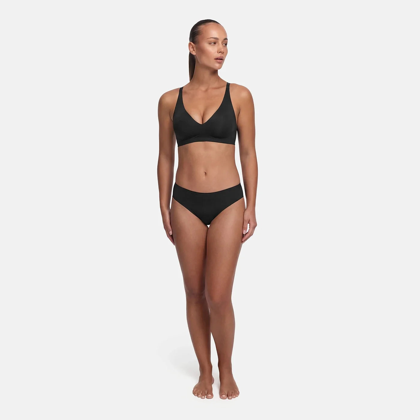 Wireless Push Up Bra | Padded V Neck Comfort Bra-Myra Lina