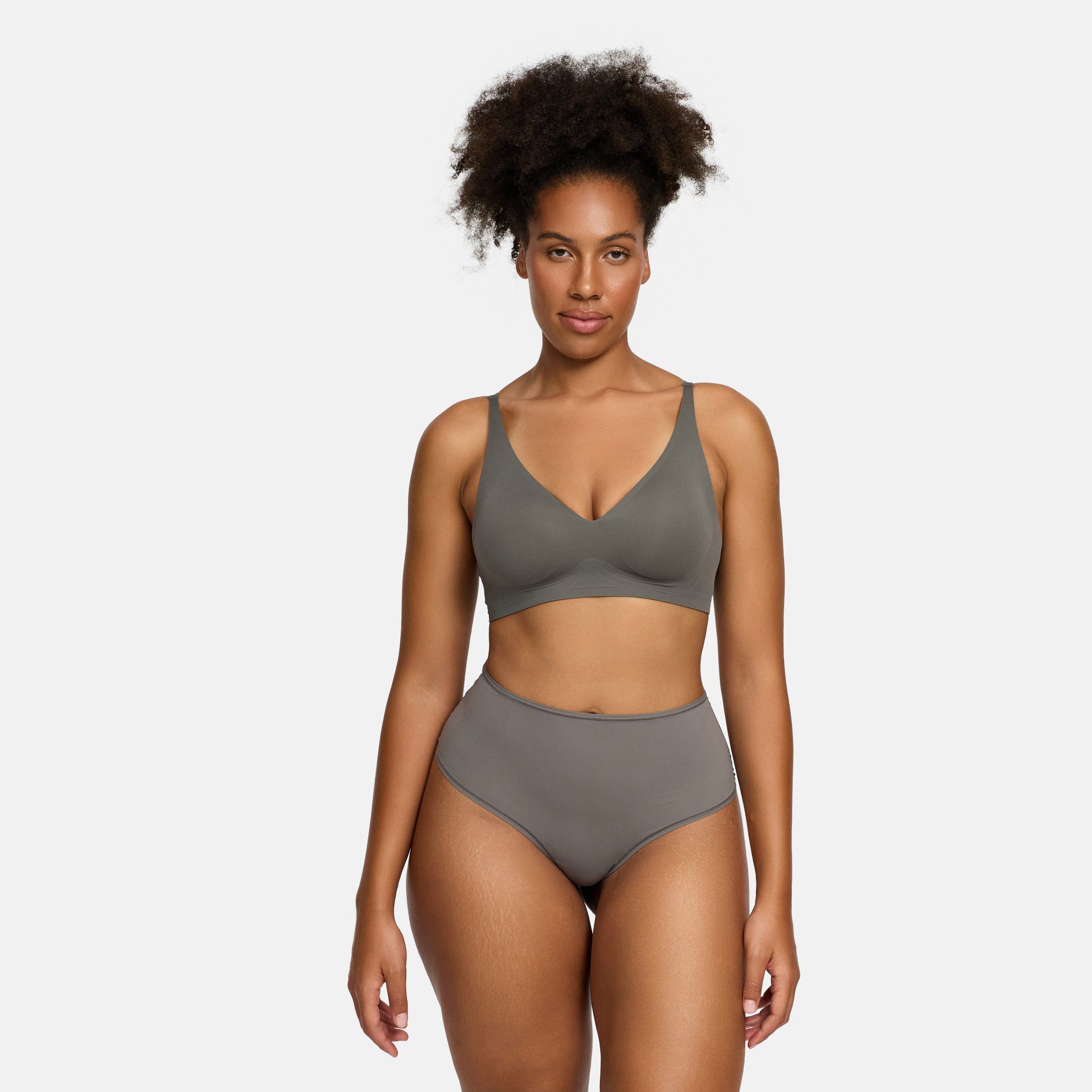 Wireless Push Up Bra | Padded V Neck Comfort Bra-Myra Lina