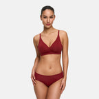 Wireless Push Up Bra | Padded V Neck Comfort Bra-Myra Lina
