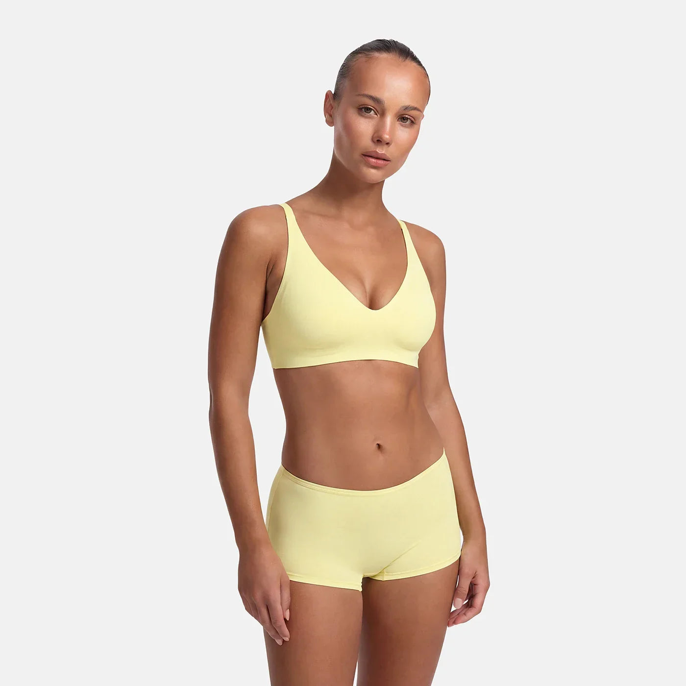 Wireless Push Up Bra | Padded V Neck Comfort Bra-Myra Lina