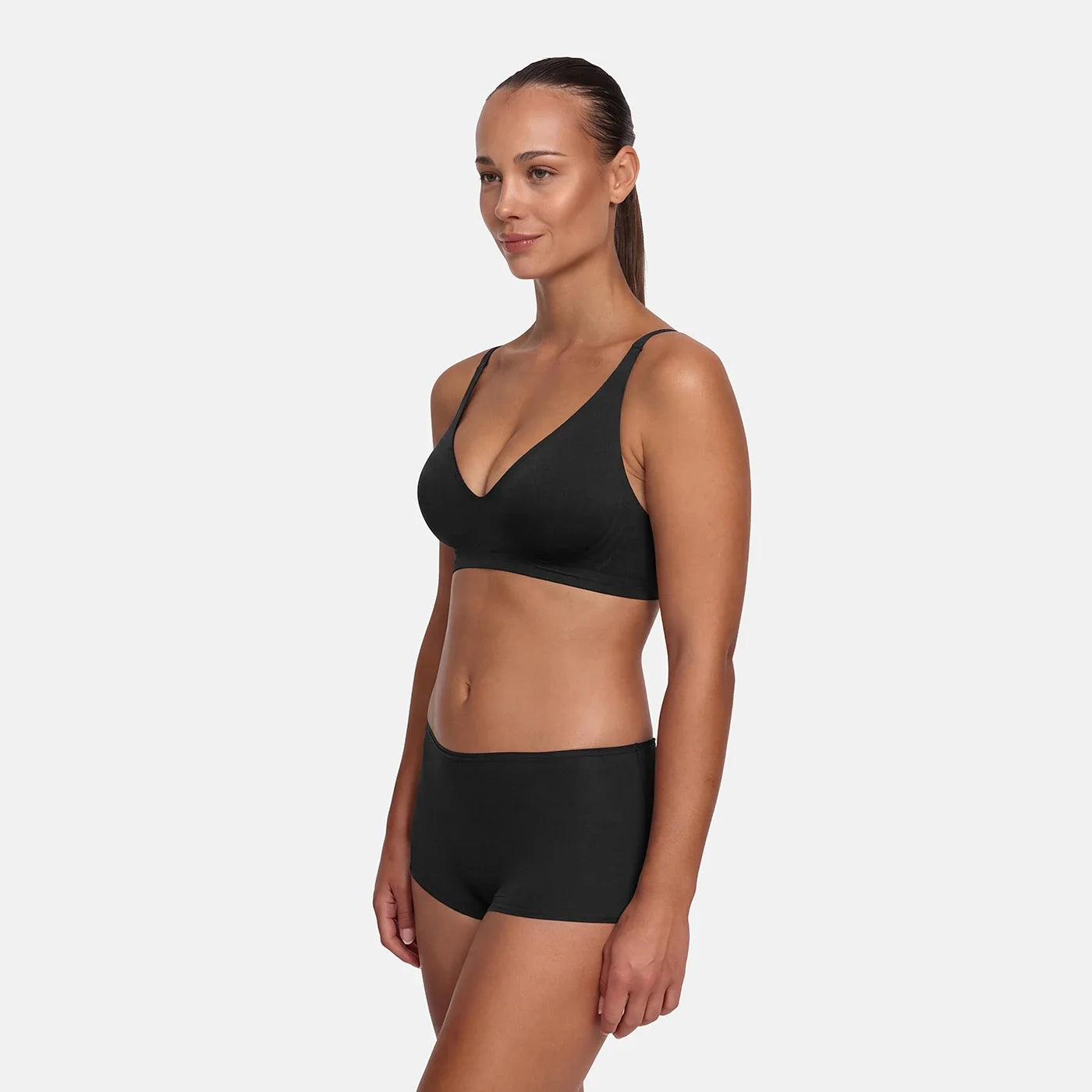 Wireless Push Up Bra | Padded V Neck Comfort Bra-Myra Lina