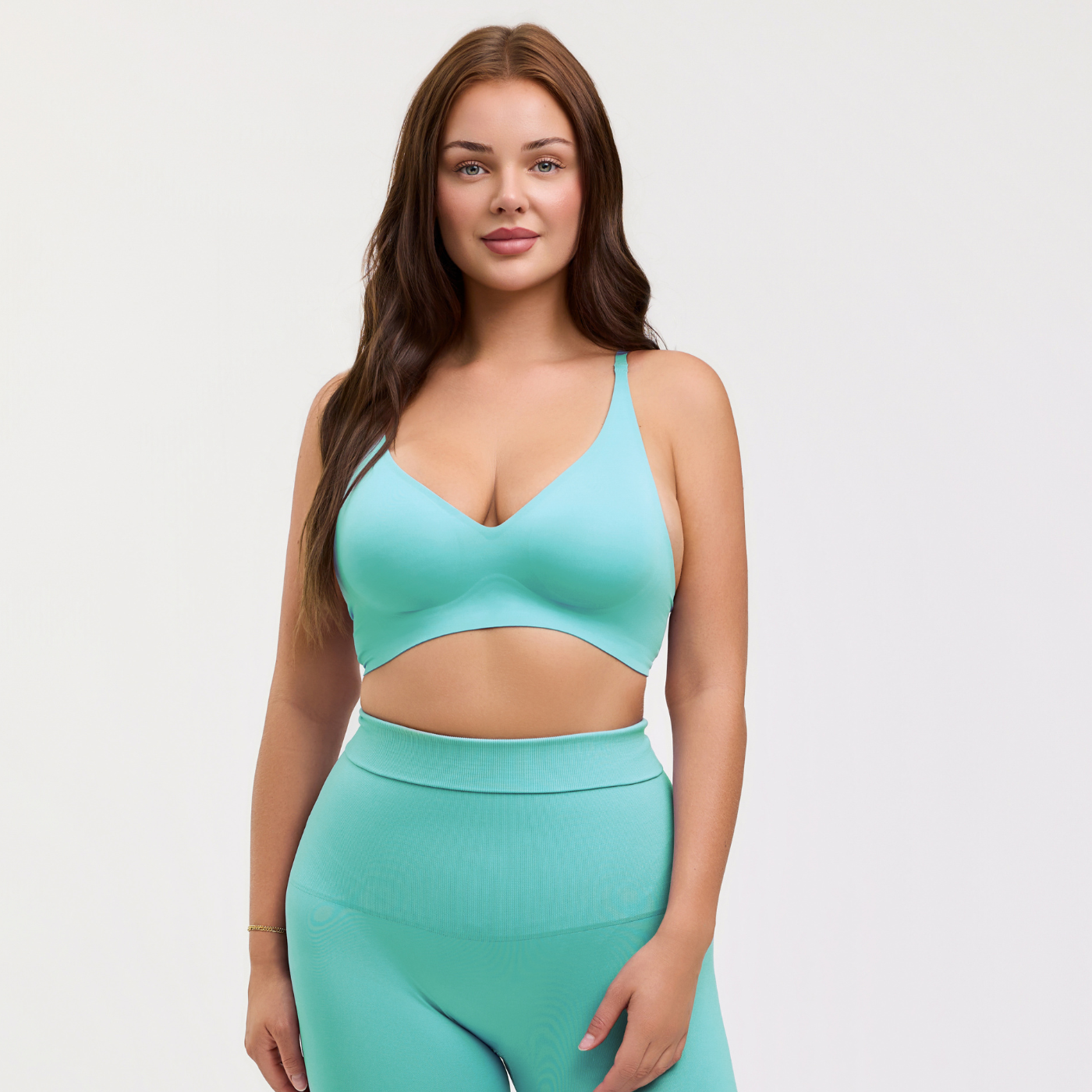 Wireless Push Up Bra | Padded V Neck Comfort Bra-Myra Lina