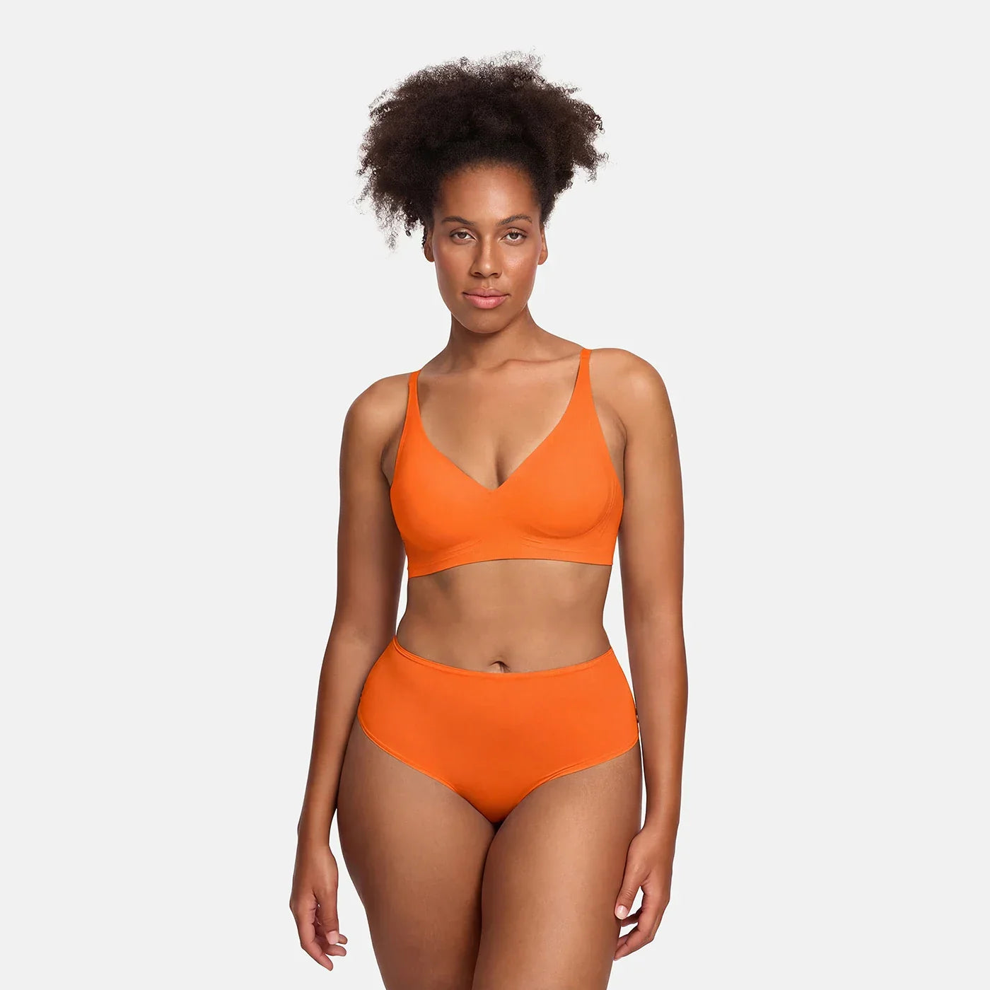 Wireless Push Up Bra | Padded V Neck Comfort Bra-Myra Lina