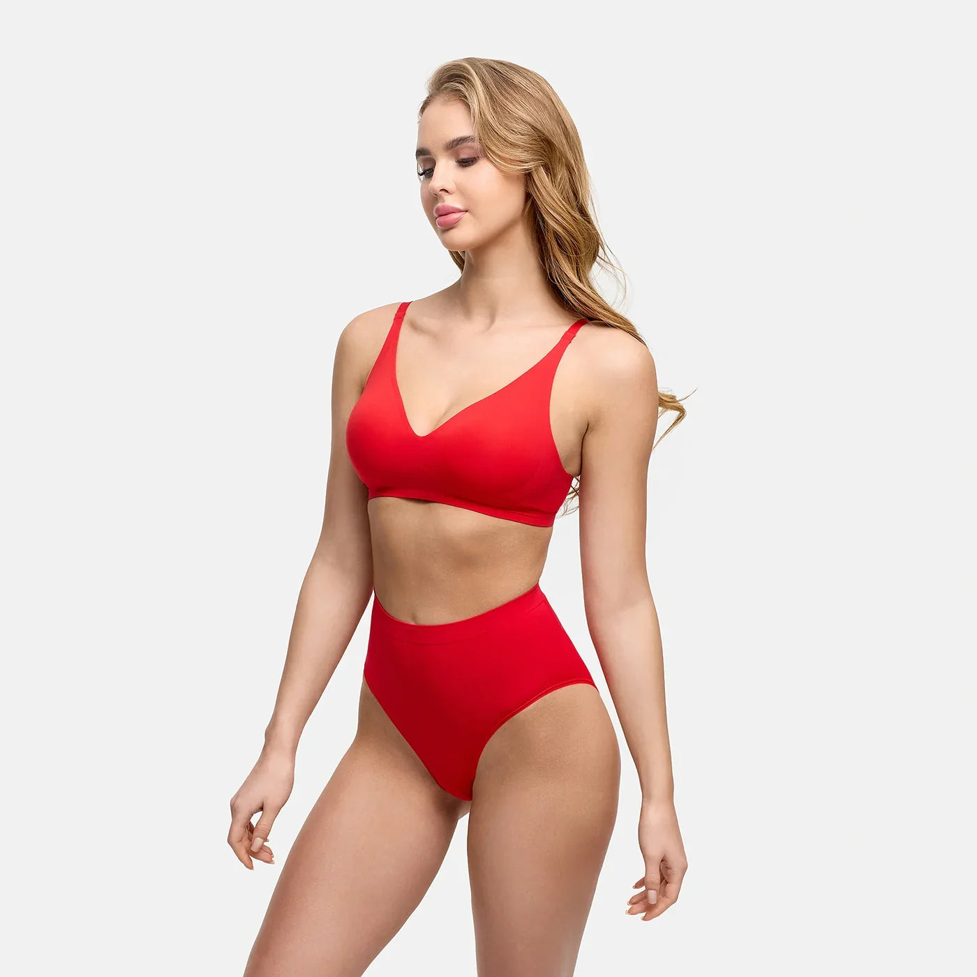 Wireless Push Up Bra | Padded V Neck Comfort Bra-Myra Lina