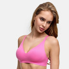 Wireless Push Up Bra | Padded V Neck Comfort Bra-Myra Lina