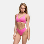 Wireless Push Up Bra | Padded V Neck Comfort Bra-Myra Lina