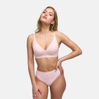 Wireless Push Up Bra | Padded V Neck Comfort Bra-Myra Lina