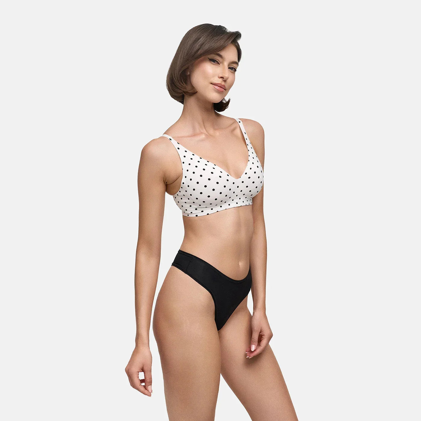 Wireless Push Up Bra | Padded V Neck Comfort Bra-Myra Lina