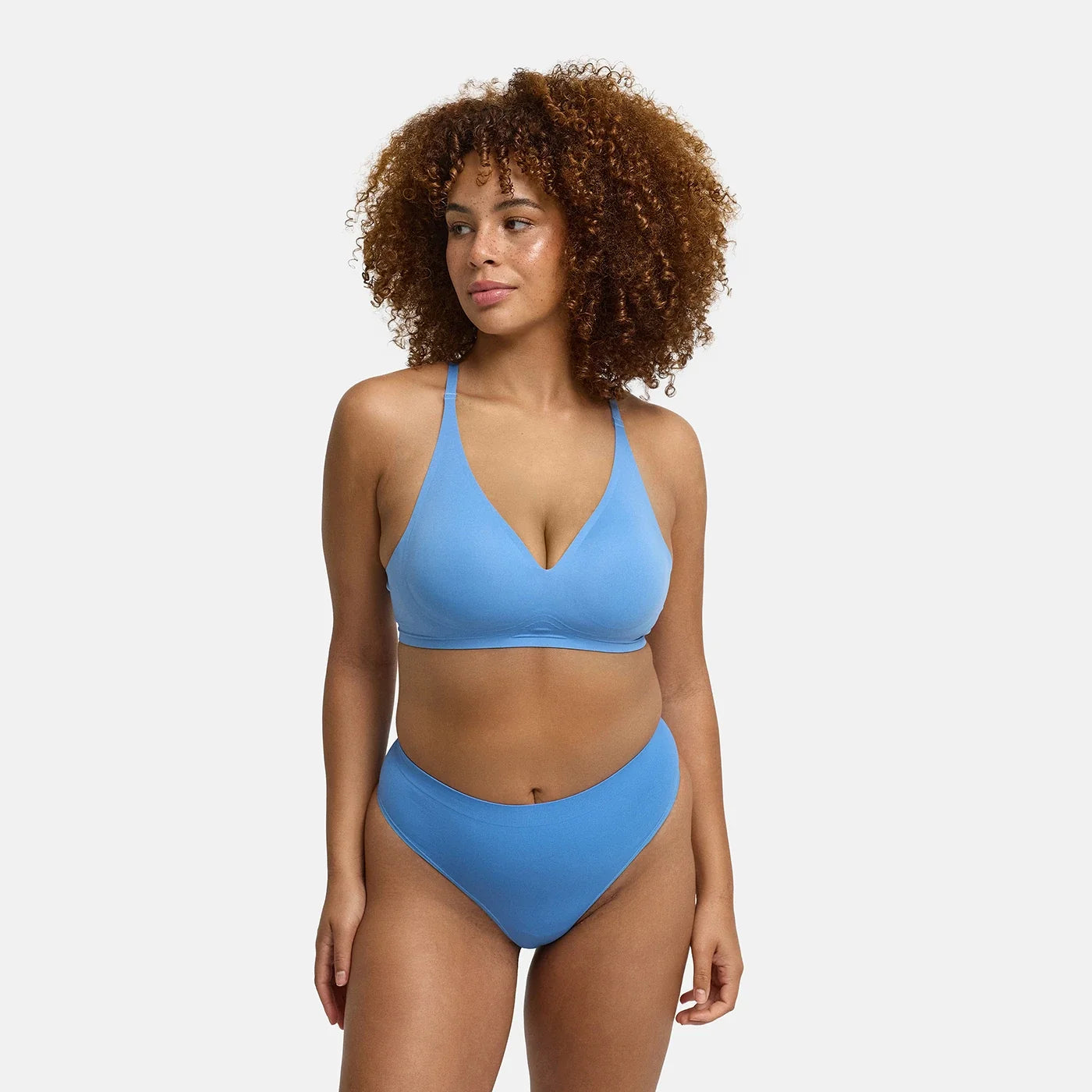 Wireless Push Up Bra | Padded V Neck Comfort Bra-Myra Lina