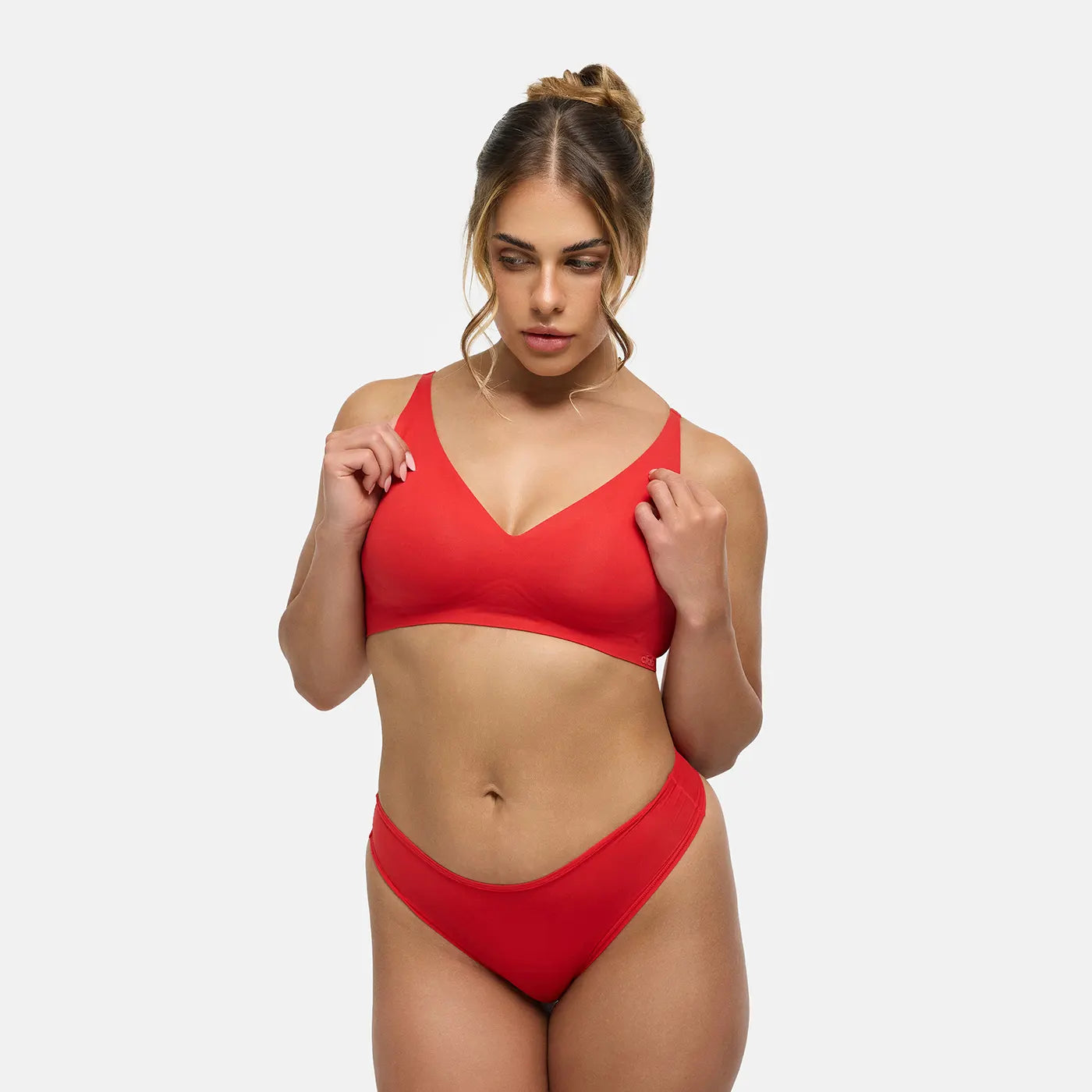 Wireless Push Up Bra | Padded V Neck Comfort Bra-Myra Lina