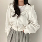 Women's Hoodie | Comfortable | Oversized | Zip-Up Hoodie | Women's Zip Hoodies-Myra Lina