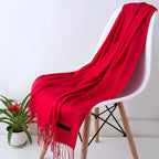 Women's Scarf – Large – Tassel – Long Scarf – Cashmere-Style Scarf-Myra Lina