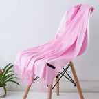 Women's Scarf – Large – Tassel – Long Scarf – Cashmere-Style Scarf-Myra Lina