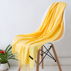 Women's Scarf – Large – Tassel – Long Scarf – Cashmere-Style Scarf-Myra Lina