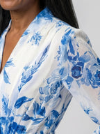 Wrap Maxi Dress | Floral | Long Sleeve | Tie Waist-Myra Lina