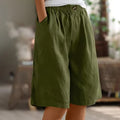 Bermuda Shorts | Wide Leg | Elastic Waist | Casual Fit